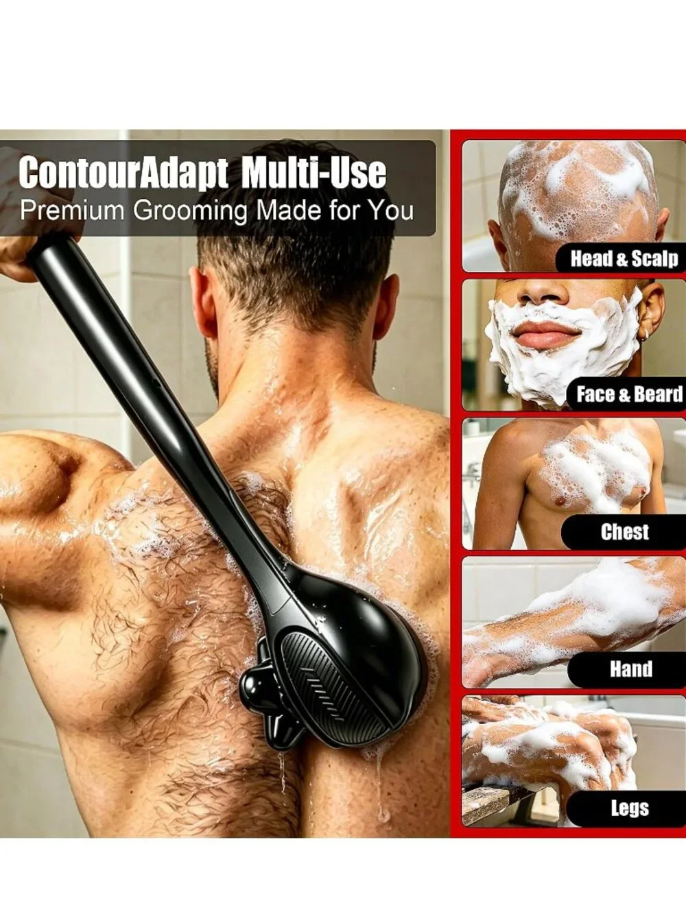 Shaver with Long Handle Full Body Hair Trimmer